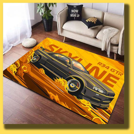 Tapis Chambre Garçon Voiture SKYLINE R34